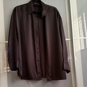 Zara Satin Black  blouse